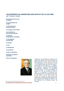 les lments du marketing des arts et de la culture