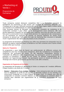 Marketing et Vente - Université Quisqueya