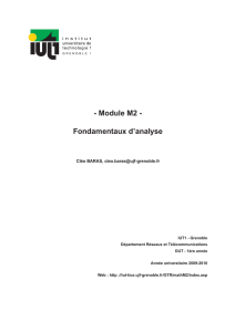 Module M2 - Fondamentaux d`analyse - GIPSA-lab
