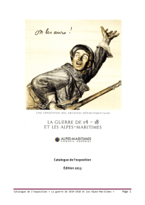 Catalogue de l`exposition - Département des Alpes