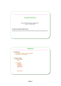 les patrons Proxy Sommaire