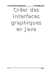 La construction des interfaces graphiques (pdf 221Ko)