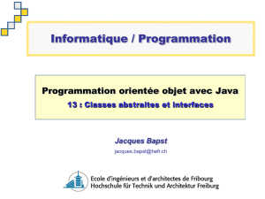 Java / Classes abstraites et interfaces