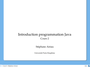 Introduction programmation Java