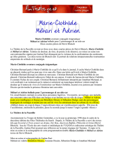 Marie-Clothilde aventure conjugale énigmatique Méhari et Adrien