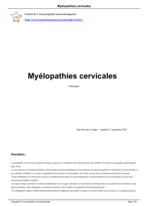 Myélopathies cervicales