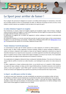 Le Sport pour arrêter de fumer