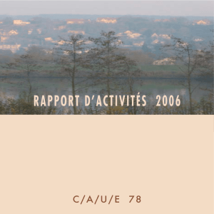 rapport d`activités 2006