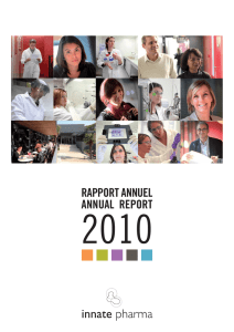 Rapport annuel - Innate Pharma