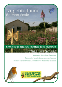 La petite faune - Deux-Sèvres Nature Environnement