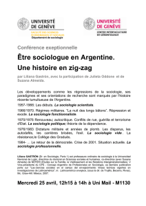 Être sociologue en Argentine. Une histoire en zig-zag