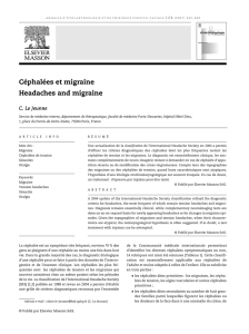 Céphalées et migraine Headaches and migraine