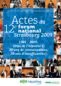 12e forum national Strasbourg 2009