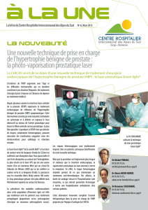 A la une - Mars 2015 ( PDF ) - Centre Hospitalier Intercommunal des