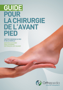 Livret du pied - Clinique Médipôle Garonne