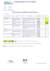 Fiche de publication obligatoire de l`établissement CLINIQUE