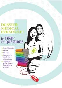 Dossier médical personnel (DMP)