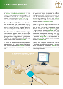 ANEST Anesthesie generale