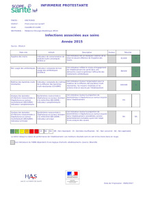 Fiche de publication obligatoire de l`établissement INFIRMERIE