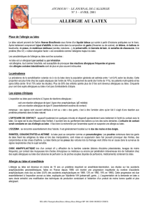 allergie au latex