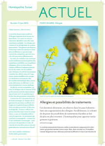 Allergies - Homöopathie Schweiz