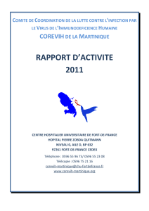 Rapport d`activité 2011 du Corevih de la Martinique - v5