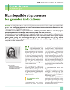 Homéopathie et grossesse : les grandes indications