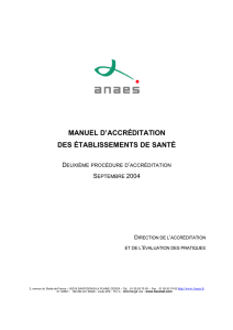 MANUEL d`ACCREDITATION