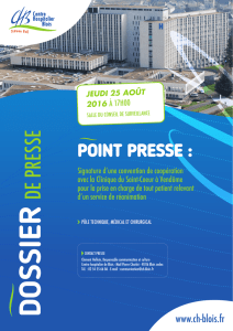 Dossier de presse présentation de la