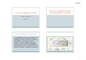 Les soins palliatifs à domicile
