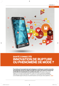 INNOVATION DE RUPTURE OU PHENOMENE DE MODE ?