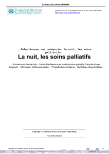 La nuit, les soins palliatifs