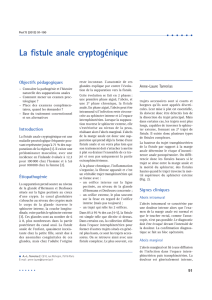 La fistule anale cryptogénique