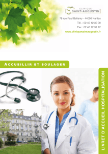 livret d`accueil hospit alisa tion