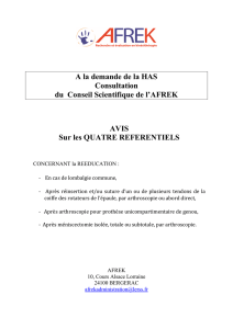 A la demande de la HAS Consultation du Conseil Scientifique de l