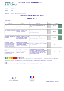 Fiche de publication obligatoire de l`établissement CLINIQUE DE LA