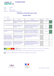 Fiche de publication obligatoire de l`établissement CLINIQUE JUGE