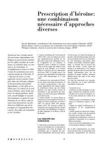 Prescription d`héroïne