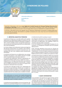 syndrome de poland - Portail de la Chirurgie Plastique