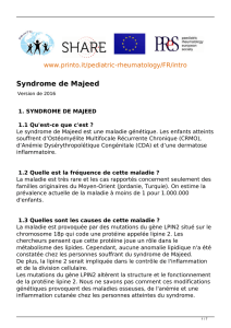 Syndrome de Majeed