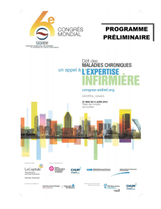 programme préliminaire