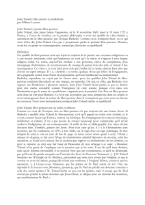 John Toland : libre pensée et panthéisme par Gilliane Laurent John