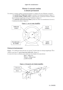 Moteur à courant continu à aimant permanent