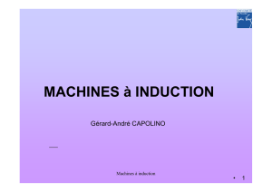 MACHINES à INDUCTION