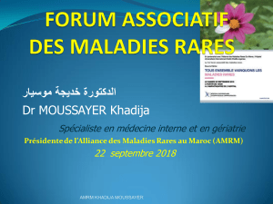 Le Forum des maladies rares au Maroc en 2018