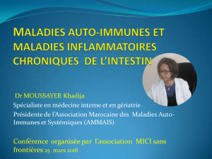 Présentation des maladies auto-immunes au Maroc (Powerpoint)