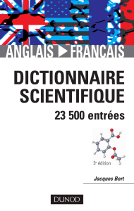 Dictionnaire Scientifique Anglais-Francais 3e Ed
