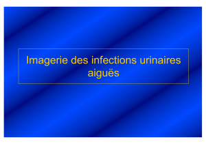Imagerie des infections urinaires