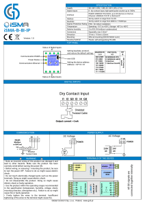 GC5 iSMA-B-8I-IP Installation Instruction EN V1.0