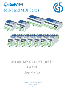GC5 MINI and MIX Series IO BACnet Manual EN V1.1